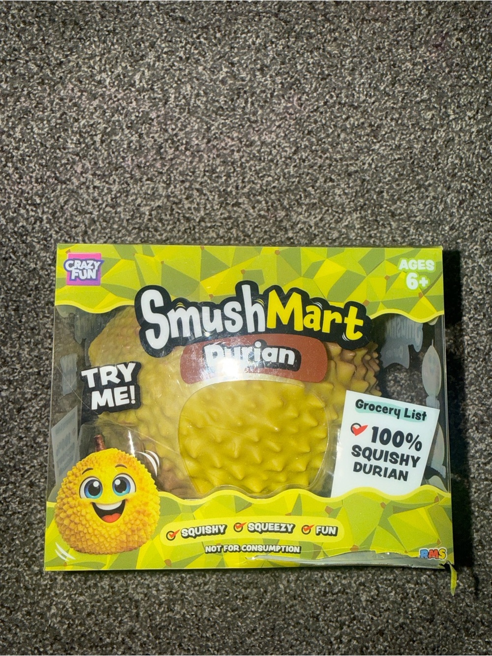SMUSHMART Durian Viral Jumbo Squishy Sensory Toy - Brand new in Box